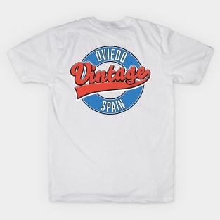 Oviedo spain vintage style logo T-Shirt